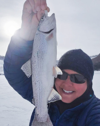 stephanie hester ice fish